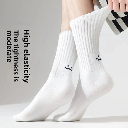 Cotton Crew Socks – Soft Blend Mid-Tube, Unisex 35-44