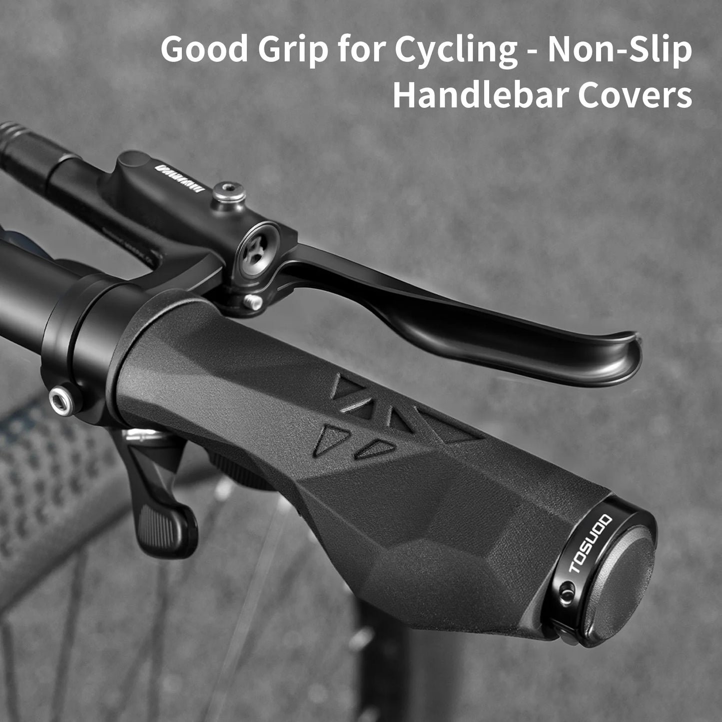 Ergonomic Bike Handlebar Grips - Aluminum + Rubber, 13.5cm, 184g/pair, 2 Colors