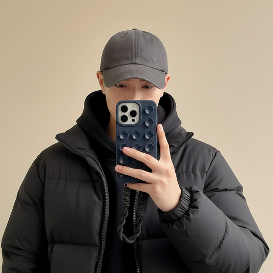 Funda de Silicona para iPhone con Cordón - Antigolpes, Antideslizante, 6 Colores, iPhone 11-17 Pro Max