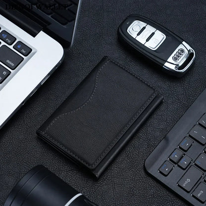 MagSafe PU Leather Card Holder – Magnetic Wallet for iPhone 12 to 17 Pro Max