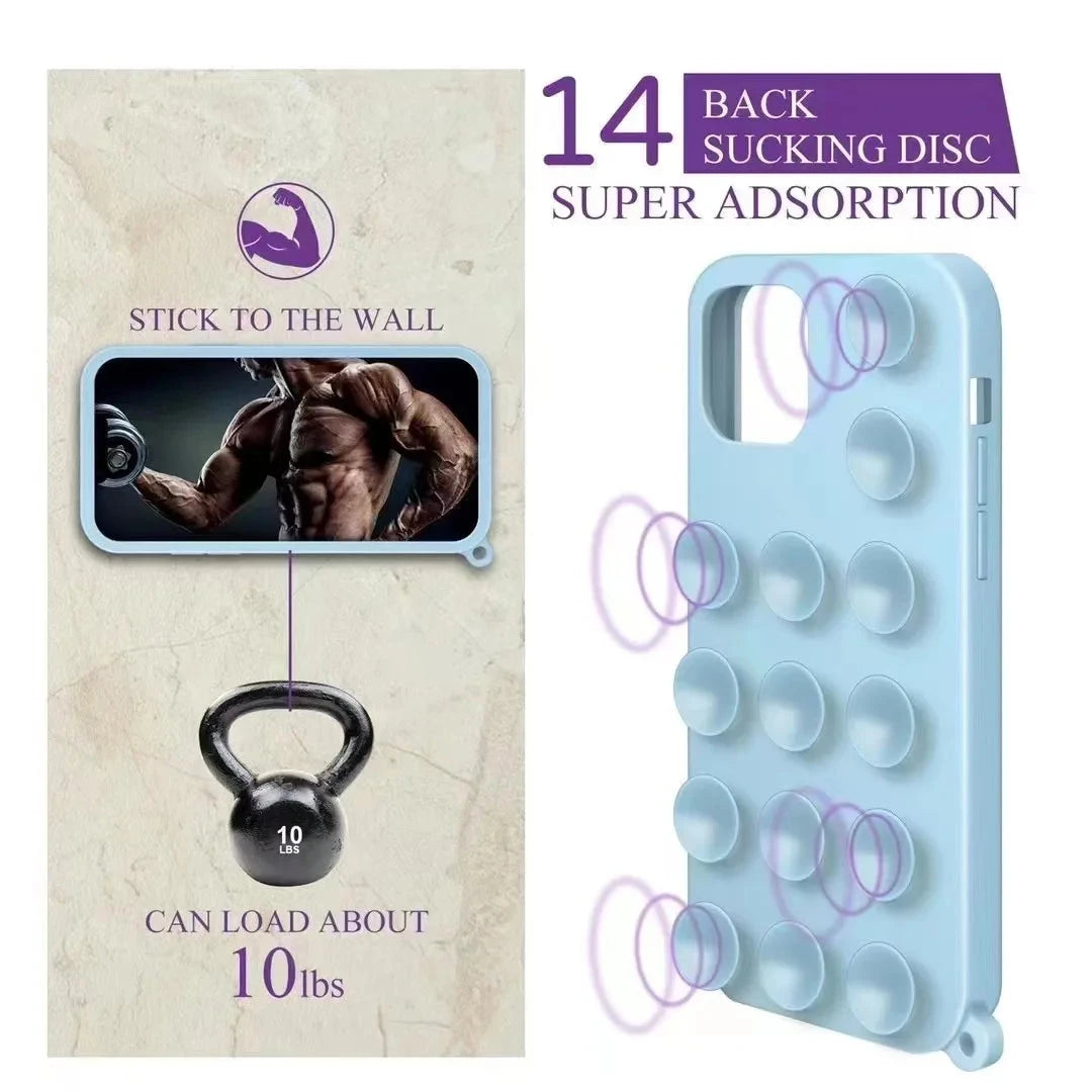 Phone Case Soft Silicone Holder for iPhone 16/15/14 deideas