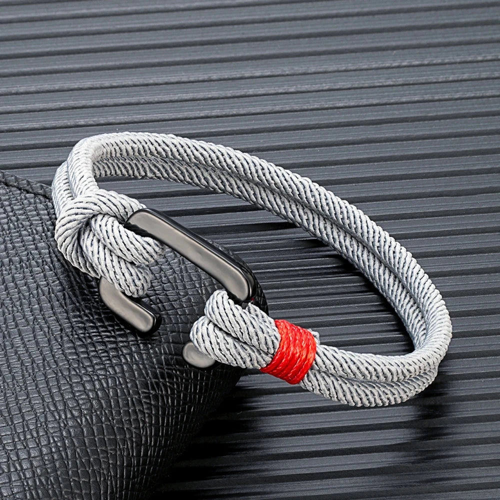 Modern Nautical Rope Bracelet  Minimalist Design with C Clasp deideas