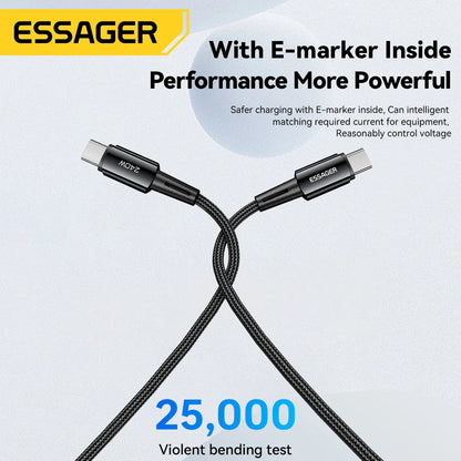 Cable USB-C a USB-C 240W - Carga Rápida 6A, PD 3.1