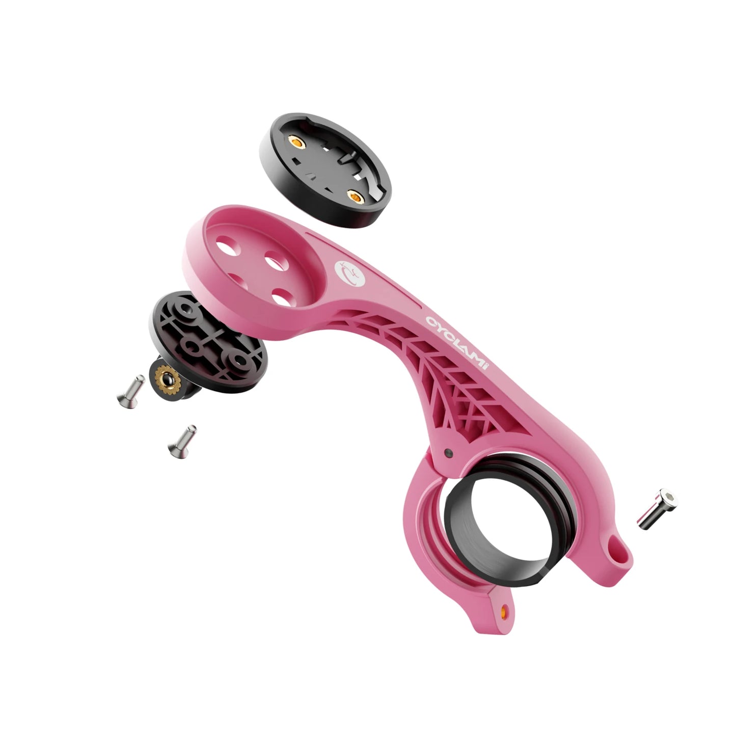 Bike Computer & GPS Mount S2 – Action Camera & Headlight Bracket (Black / Pink / Blue)