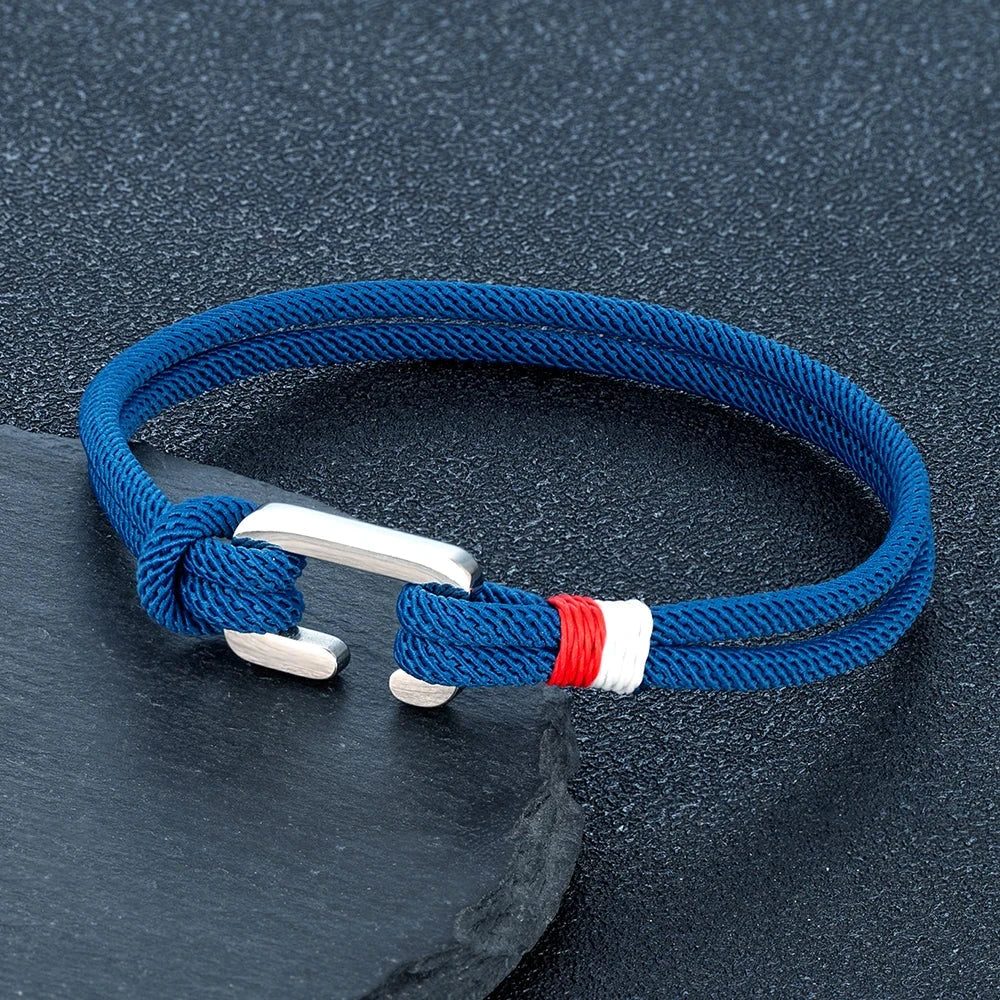 Boho Style Nylon Rope Bracelet Stainless Steel Mini Clasp deideas