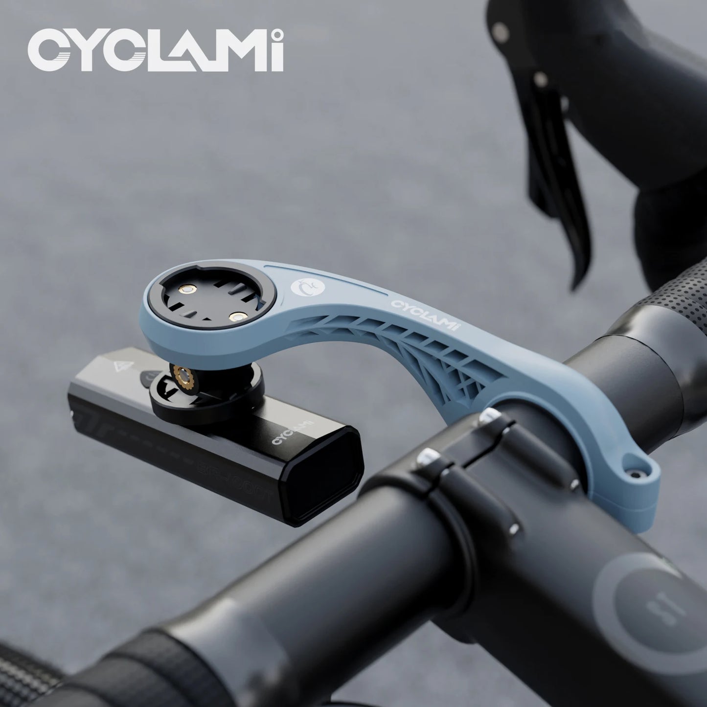 Bike Computer & GPS Mount S2 – Action Camera & Headlight Bracket (Black / Pink / Blue)