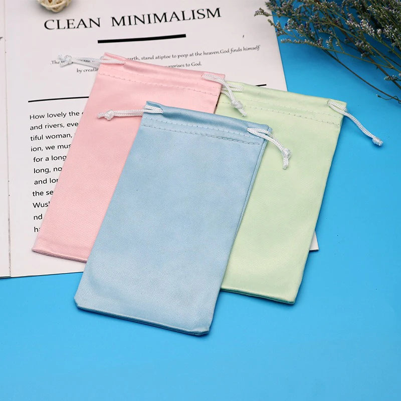 Bolsa de microfibra premium para gafas - Funda protectora suave para gafas de sol y accesorios