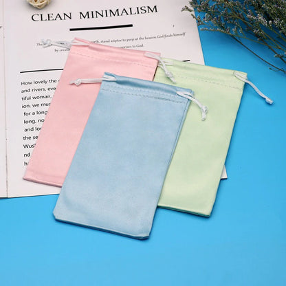 Bolsa de microfibra premium para gafas - Funda protectora suave para gafas de sol y accesorios