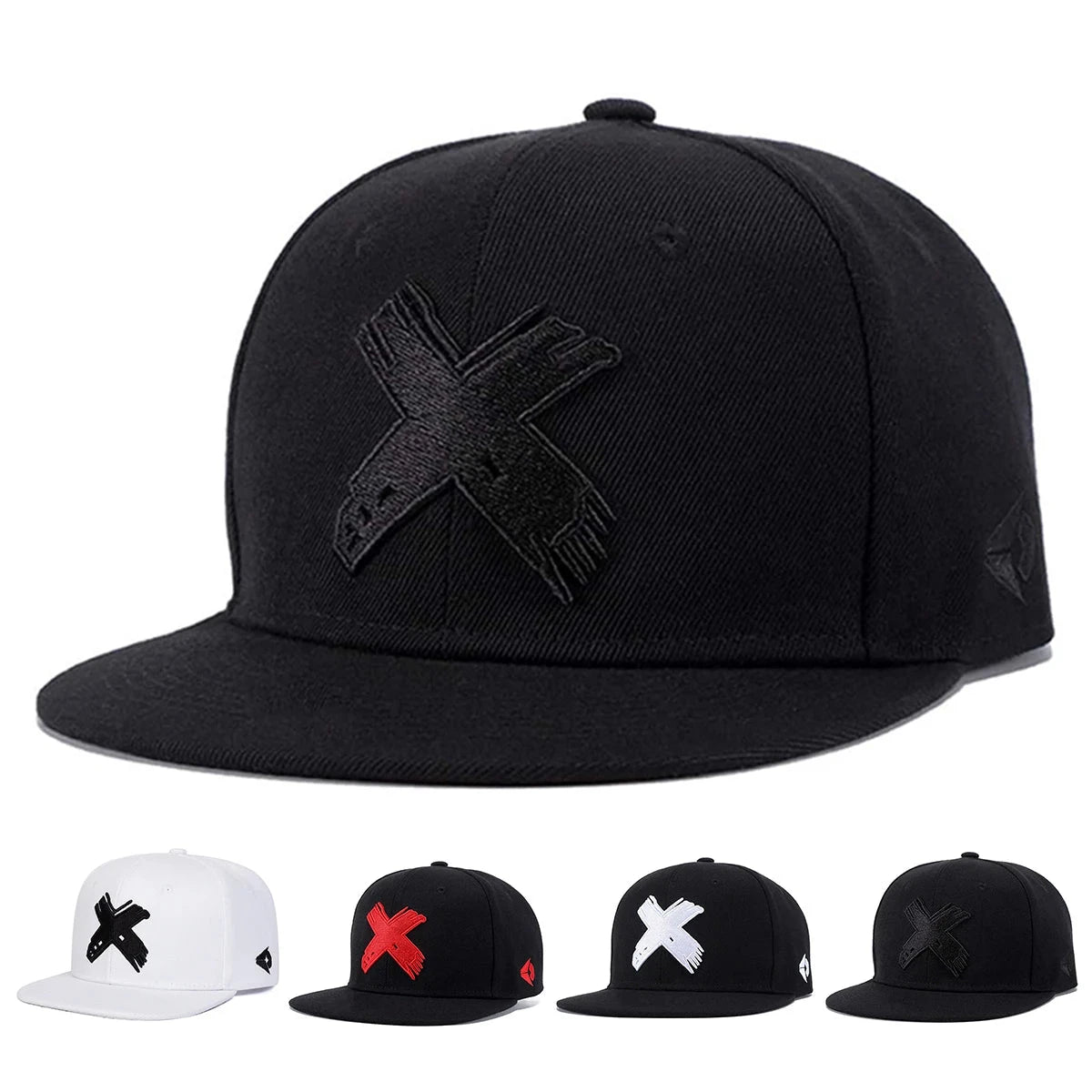 Hat Snapback Cap X Logo Casual Spring & Autumn Hip-Hop Style deideas