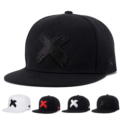 Hat Snapback Cap X Logo Casual Spring & Autumn Hip-Hop Style deideas