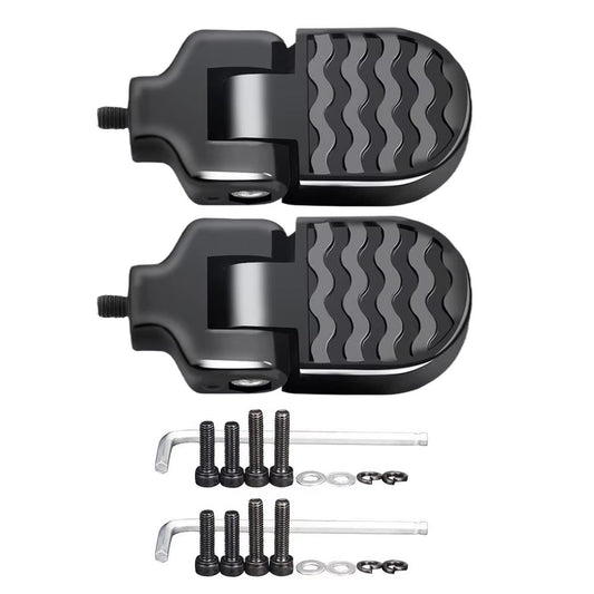 Folding rear pedals for bicycles Aluminum alloy non-slip footrests with quick release deideas