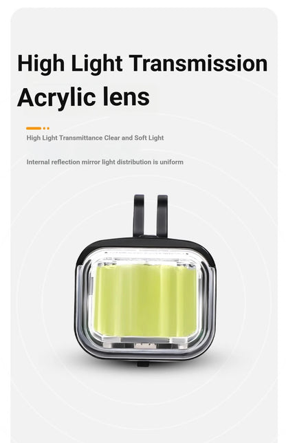 Rechargeable Bike Light - Up to 1500 Lumens, IPX6, 4800mAh, USB, 6 Models