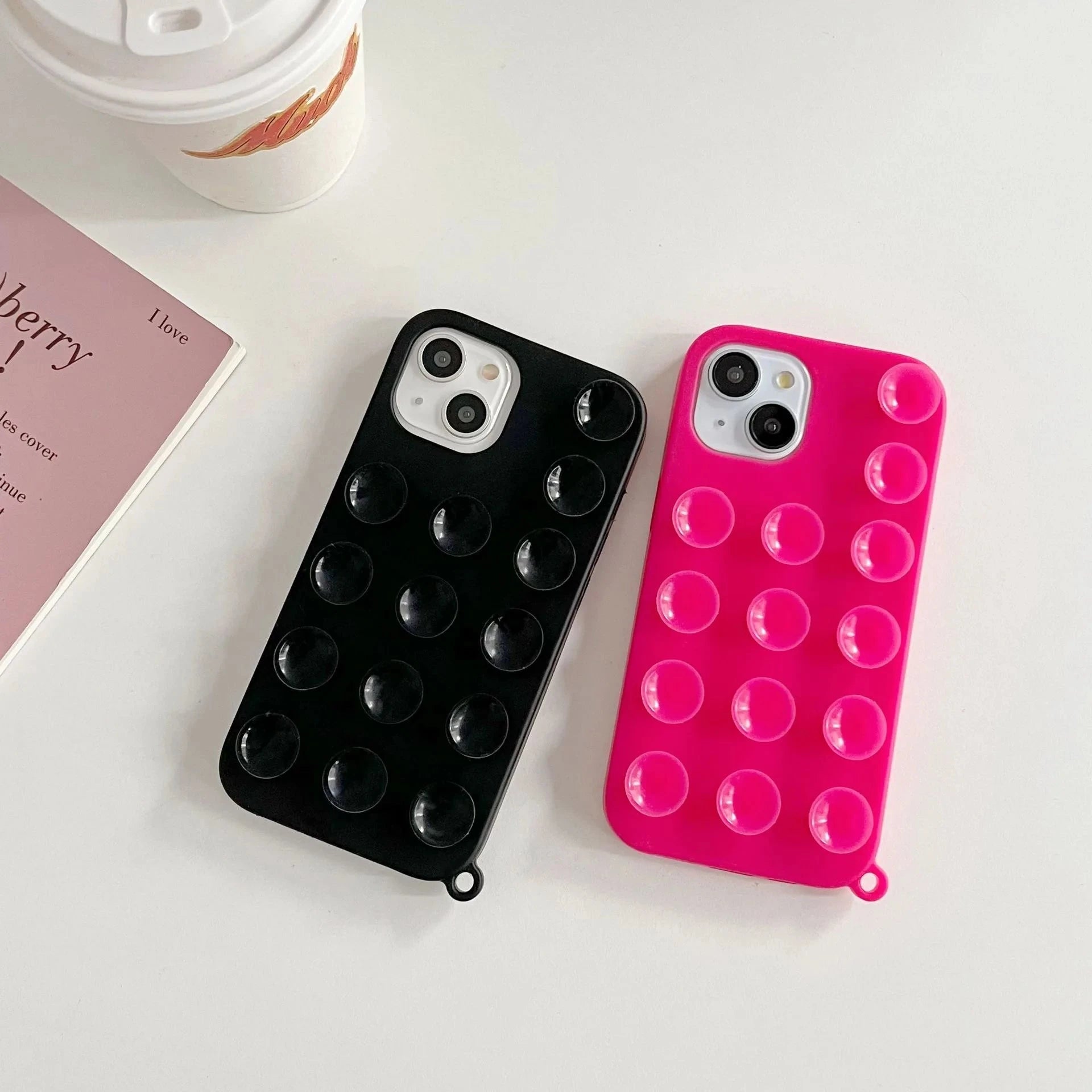 Phone Case Soft Silicone Holder for iPhone 16/15/14 deideas