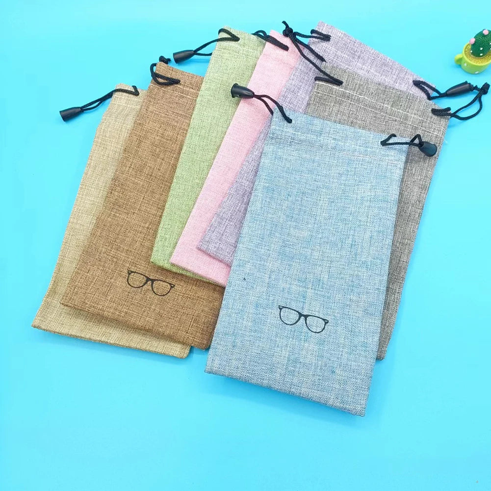 Bolsa de Lino con Cordón Premium - Bolsa de Regalo para Joyas y Accesorios