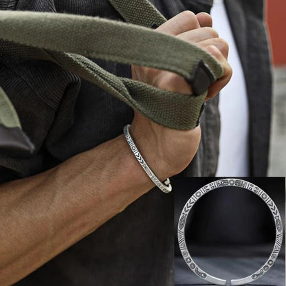 Feather Cuff Bracelet Adjustable Metal Bangle for Men & Women