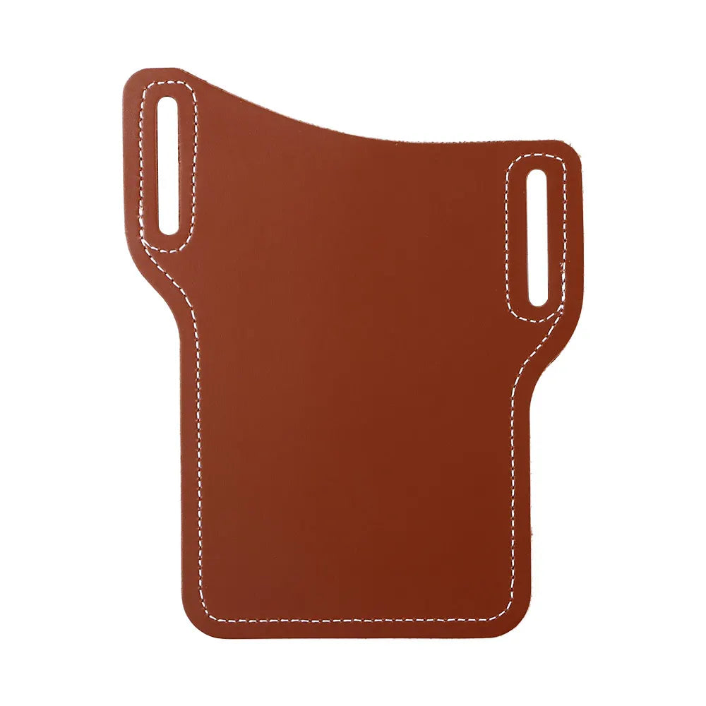 Funda de cuero para teléfono con clip para cinturón – Estuche de cuero sintético para hombres, 2 colores