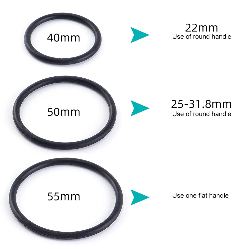 Silicone Bike Watch Mount - Universal Handlebar Holder, 22-35mm, Smartwatch Compatible