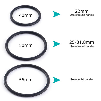 Silicone Bike Watch Mount - Universal Handlebar Holder, 22-35mm, Smartwatch Compatible