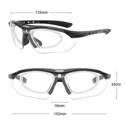 Photochromic Cycling Sunglasses - UV400, 152mm Wide, CE Certified, With/Without Case