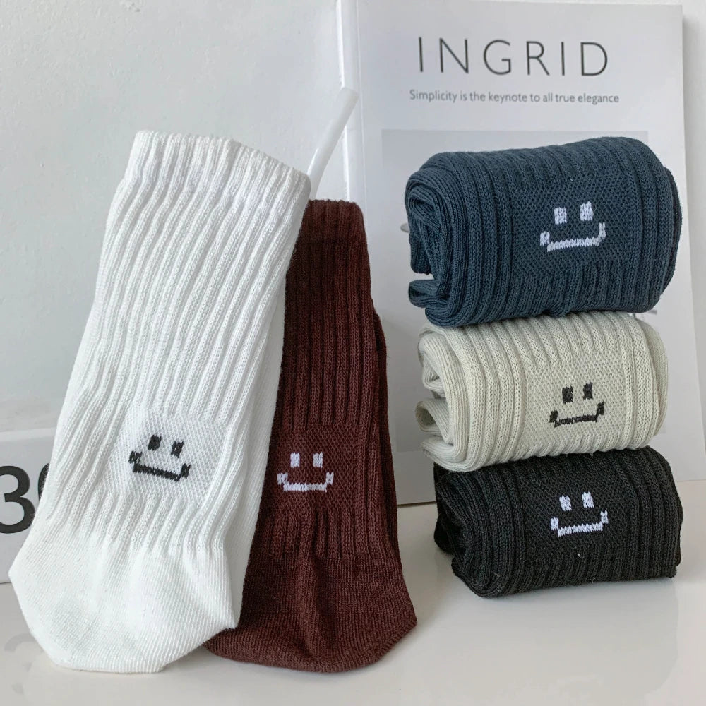 Cotton Crew Socks – Soft Blend Mid-Tube, Unisex 35-44