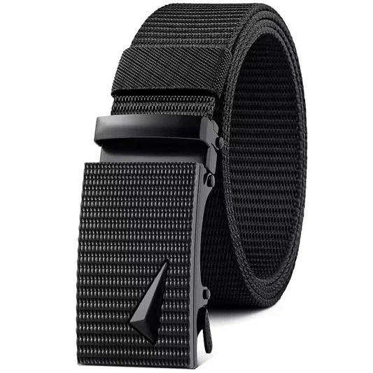 Men's Belt Automatic Metal and Nylon Buckle Casual Sports Outdoor Work Belt deideas