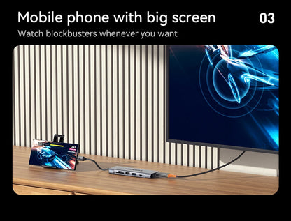 USB-C Hub 8-in-1 with SSD Storage - 4K HDMI, 100W PD, SD Card Reader | Universal Laptop Dock 2018+