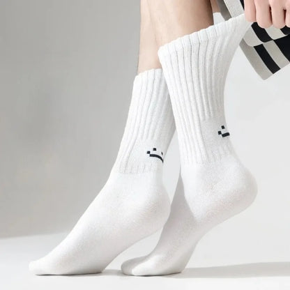 Cotton Crew Socks – Soft Blend Mid-Tube, Unisex 35-44