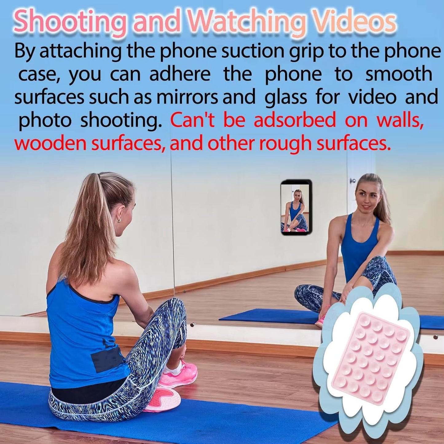 Sticky Grip Silicone Suction Case Secure, Non-Slip Mount for iPhone deideas