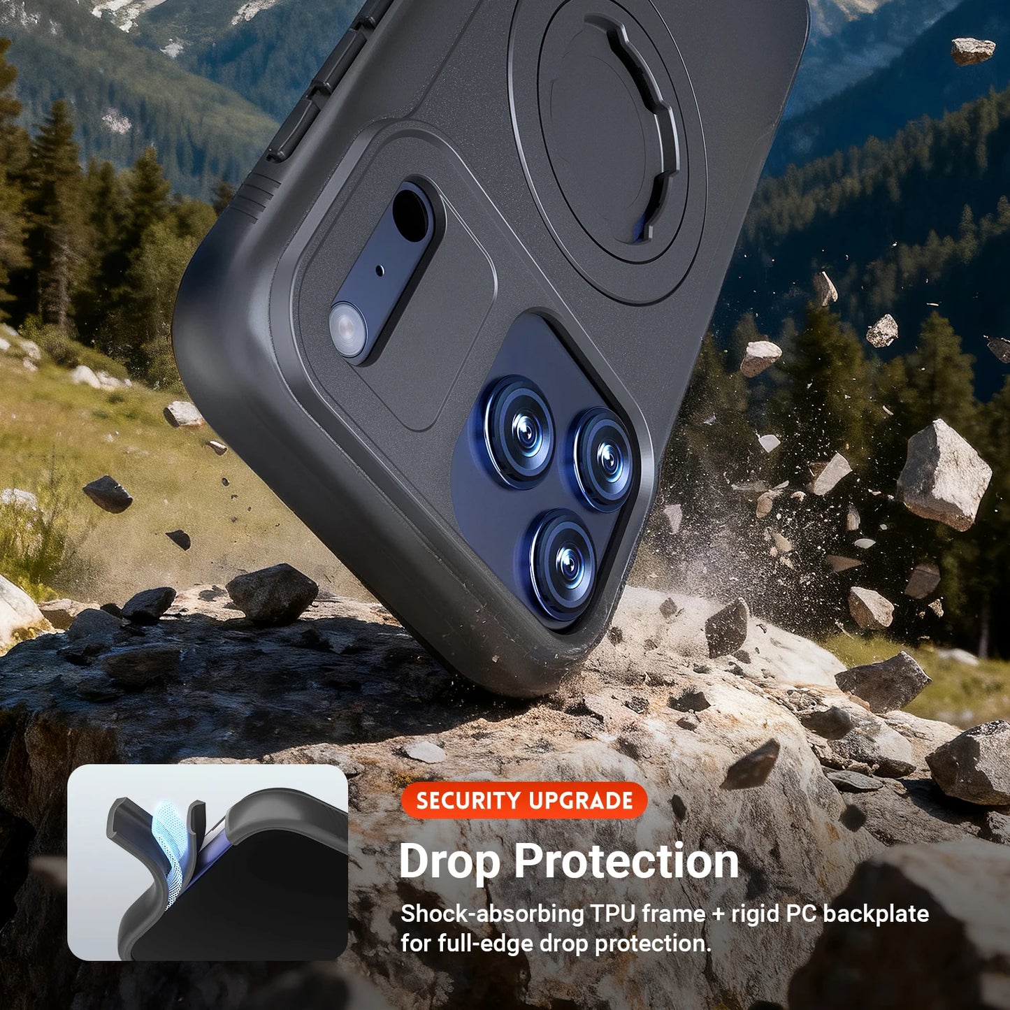 QD Bike Mount Case for iPhone 17 16 15 14 Pro Max – MagSafe Magnetic Shockproof | Cyclists & Riders