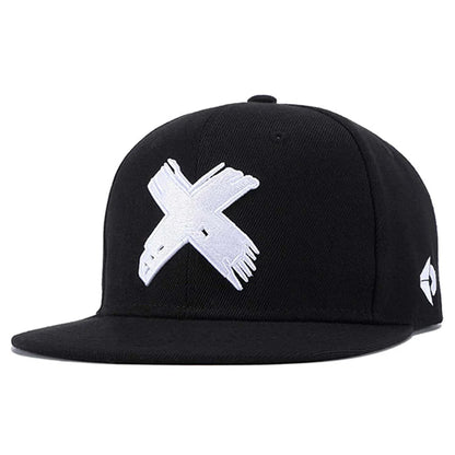 Hat Snapback Cap X Logo Casual Spring & Autumn Hip-Hop Style deideas