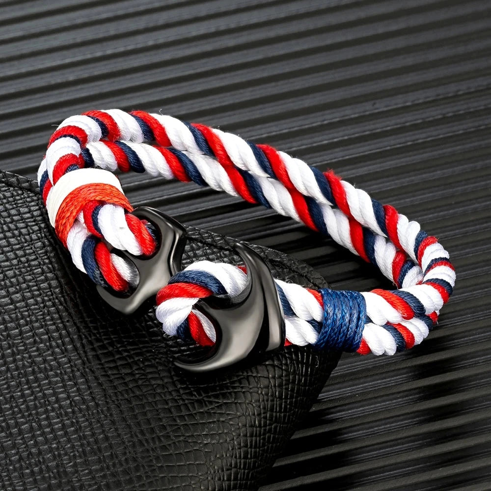 Twin Strand Anchor Bracelet  Waterproof & Sporty deideas
