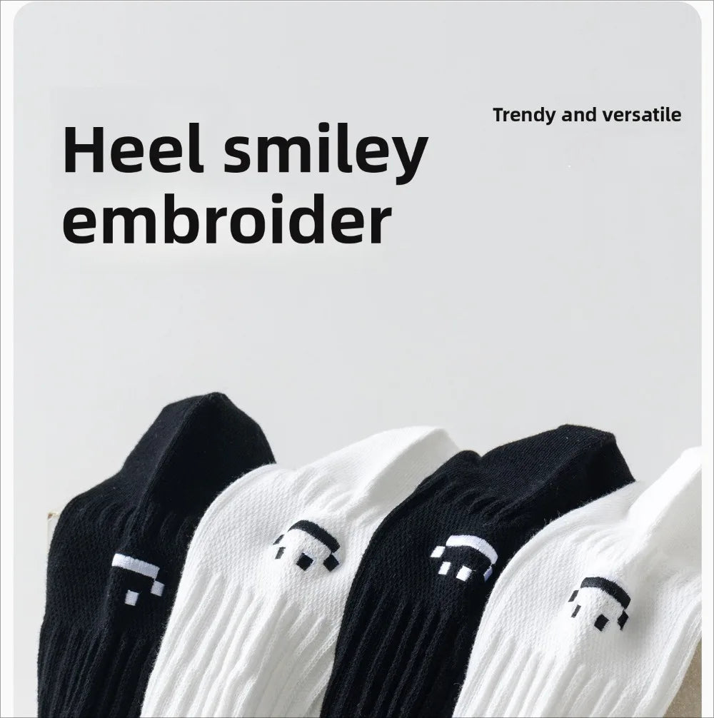 Cotton Crew Socks – Soft Blend Mid-Tube, Unisex 35-44