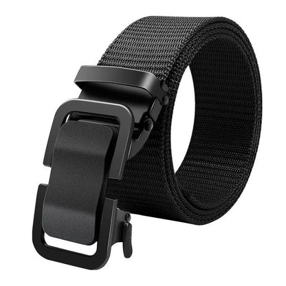 Nylon Belt with Automatic Metal Buckle - 120cm, 6 Colors, Unisex