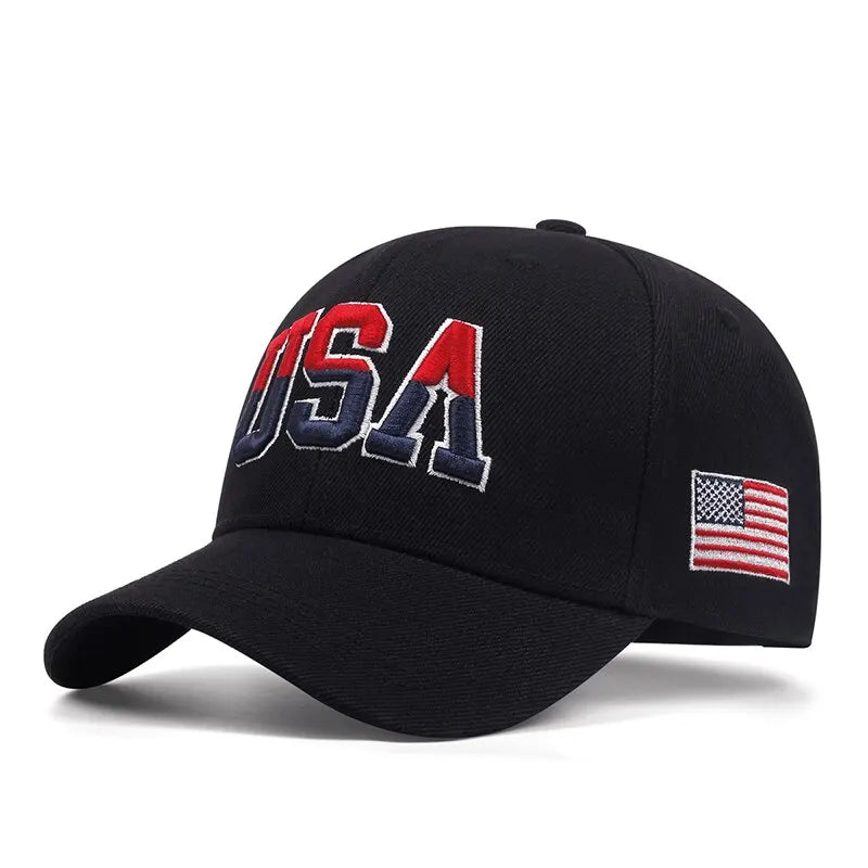 American Flag Baseball Cap, Snapback & Mesh Styles