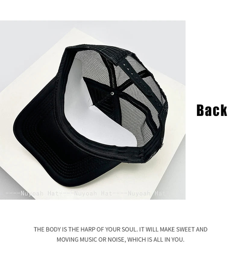 Strike Printed Letter Trucker Cap, Unisex