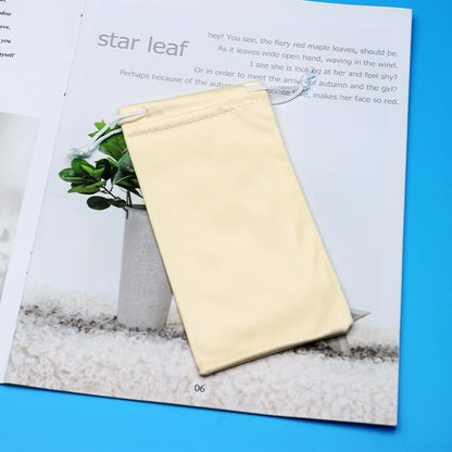 Bolsa de microfibra premium para gafas - Funda protectora suave para gafas de sol y accesorios