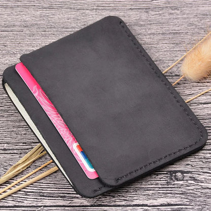 VaultSlim Genuine Leather Card Holder with RFID Shield