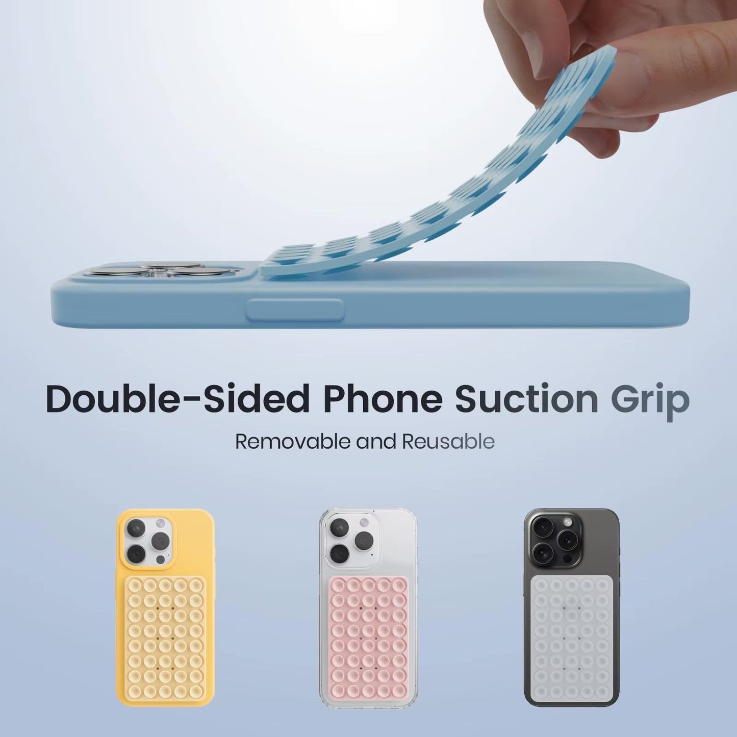 Sticky Grip Silicone Suction Case Secure, Non-Slip Mount for iPhone deideas