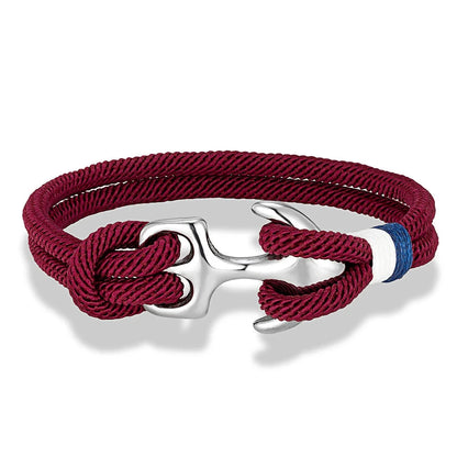 Nautical Survival Bracelet  Dual Rope with Stainless Steel Anchor deideas