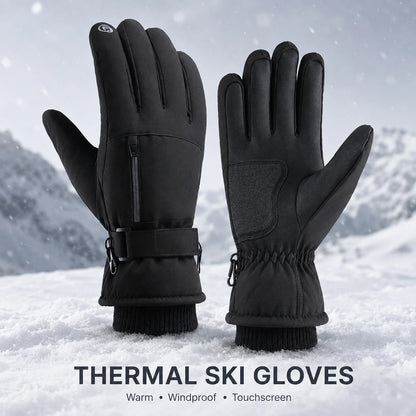 Winter Ski Gloves, Touchscreen & Windproof