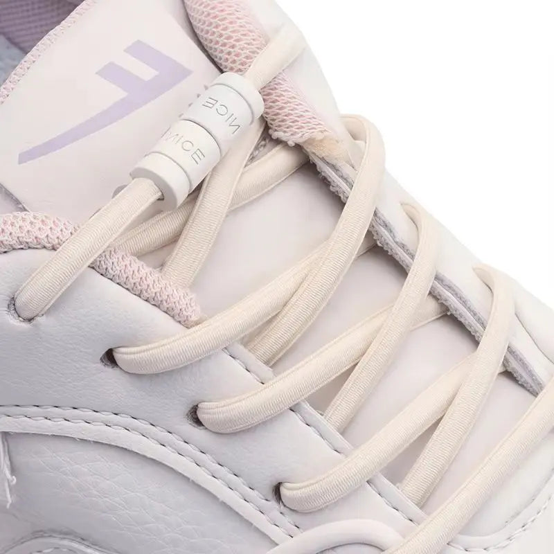No-Tie Elastic Shoelaces with Color Buckle