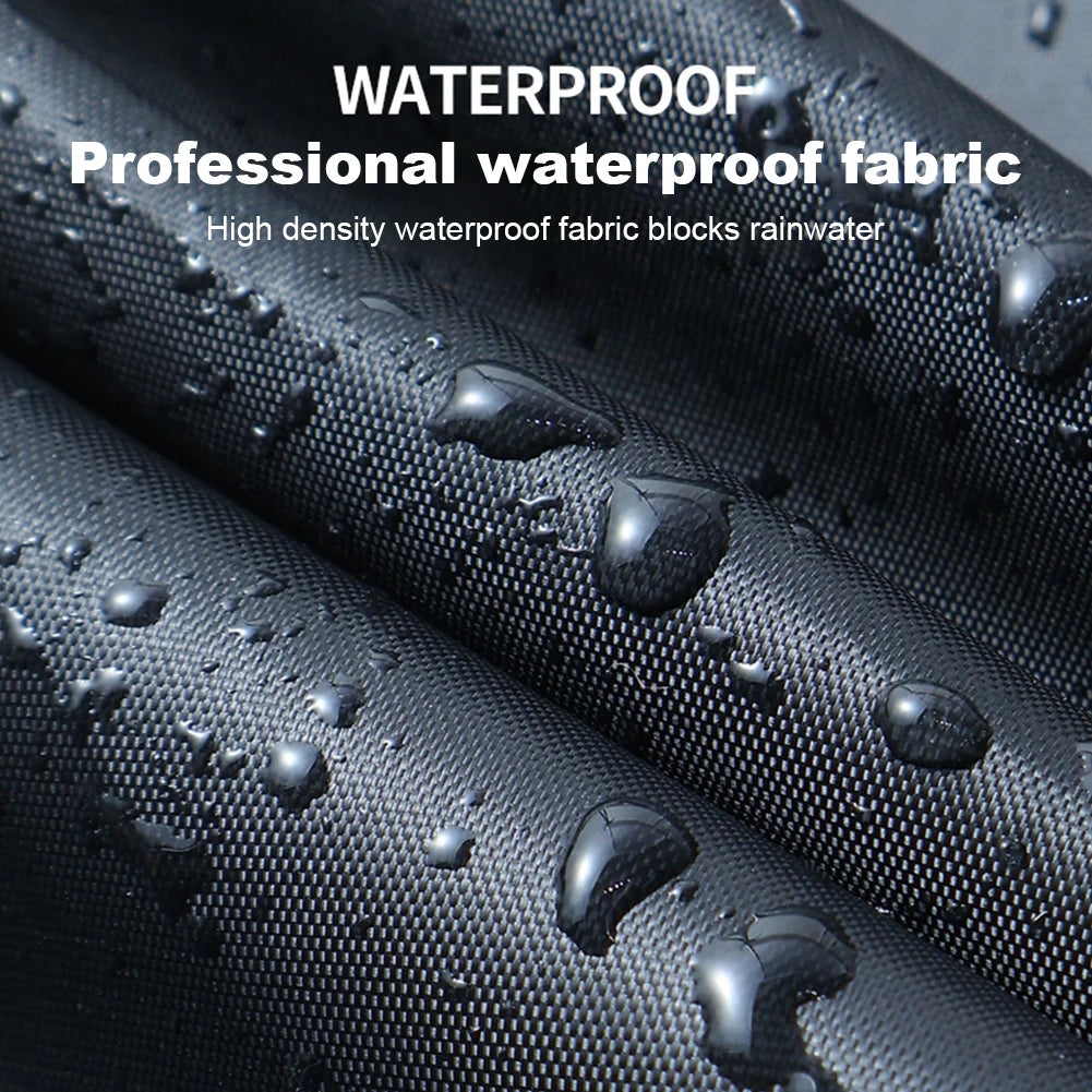 Waterproof Motorcycle Cover - 190T Silver Coated, UV & Rain Protection, Sizes M-XXXXL