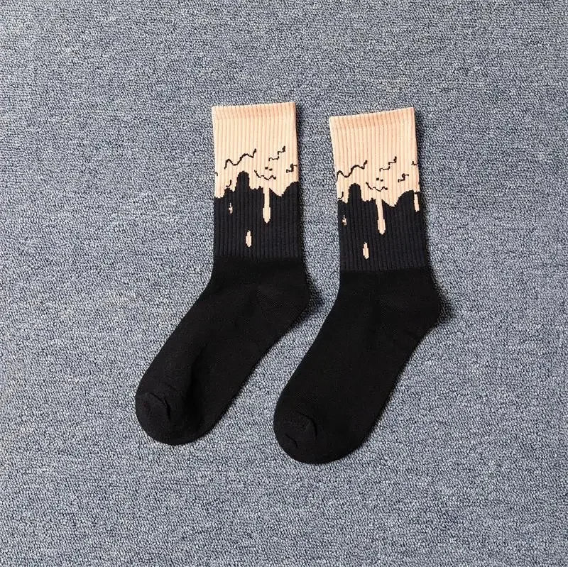 Ghost Face Letter Socks – Horror Icon Crew Socks for Fans