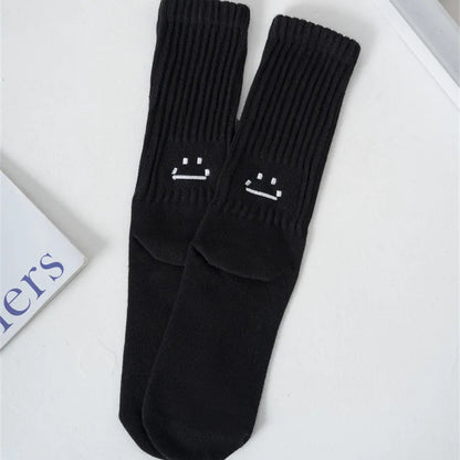 Cotton Crew Socks – Soft Blend Mid-Tube, Unisex 35-44