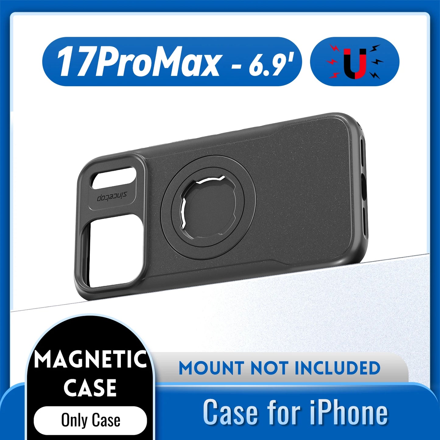 QD Bike Mount Case for iPhone 17 16 15 14 Pro Max – MagSafe Magnetic Shockproof | Cyclists & Riders
