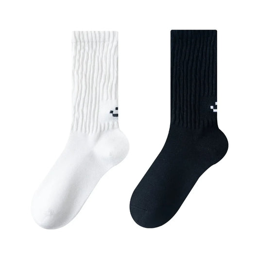 Calcetines de Algodón – Mezcla Suave, Caña Media, Talla 35-44, 5 Colores, Unisex