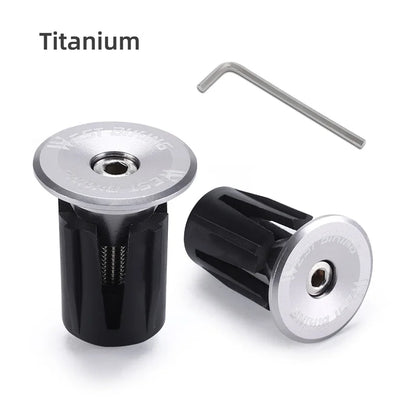 Aluminum Alloy Handlebar Bar End Plugs - 6061, Mechanical Expansion, 8 Colors