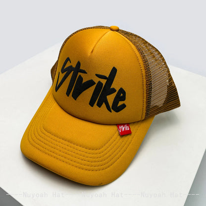 Strike Printed Letter Trucker Cap, Unisex