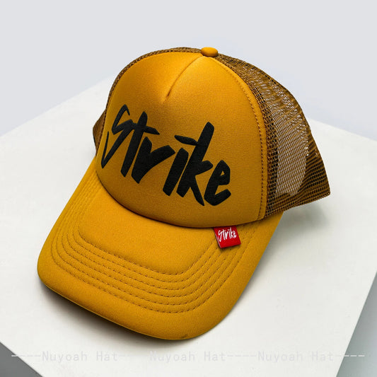 Strike Printed Letter Trucker Cap, Unisex
