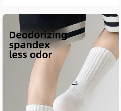 Cotton Crew Socks – Soft Blend Mid-Tube, Unisex 35-44